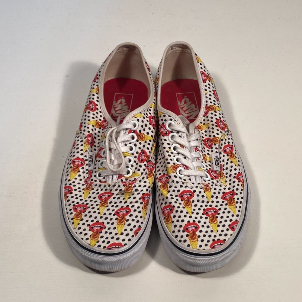 Vans Kendra Dandy "I Scream" Ice Cream Print Sneakers Women Size 8 View 4